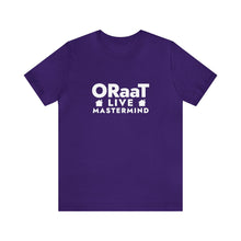 Load image into Gallery viewer, ORaaT Live Mastermind Unisex Jersey Short Sleeve Tee