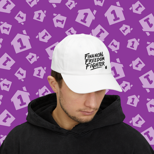 Financial Freedom Fighter Dad Cap | Motivational Hat for Entrepreneurs, Gift for Dads, Casual Wear, Adjustable Cap, Inspirational Headwear