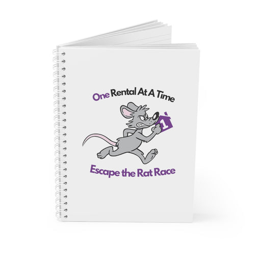 Escape the Rat Race Spiral Notebook