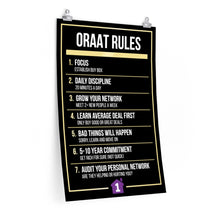 Load image into Gallery viewer, ORAAT Rules Poster